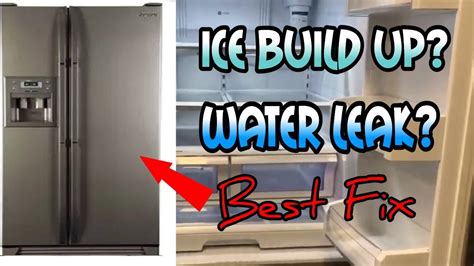 Fixing Samsung fridge ice buildup and Leaking water under。